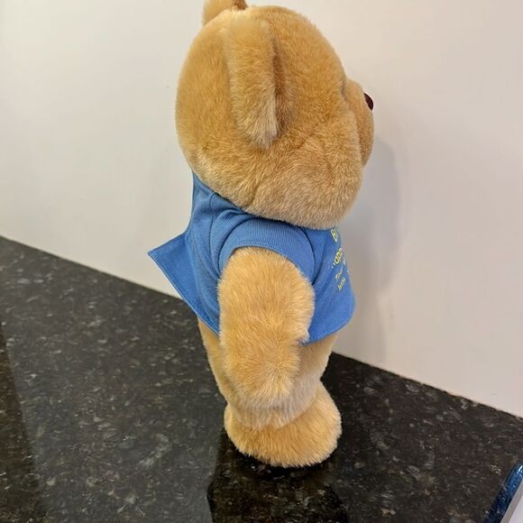 Canterbury Teddy Bear Plush Stuffed Animal 10" Tall with blue shirt. NWT - Picture 6 of 11